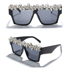 Women's Trendy Square 'Goddess' Diamond Sunglasses