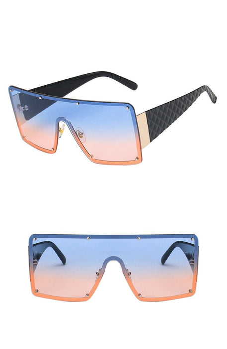 Women's Browline 'Futuristic' Square Sunglasses