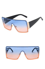 Women's Browline 'Futuristic' Square Sunglasses