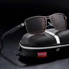 Men's Square Stainless Steel 'Appeals' Sunglasses