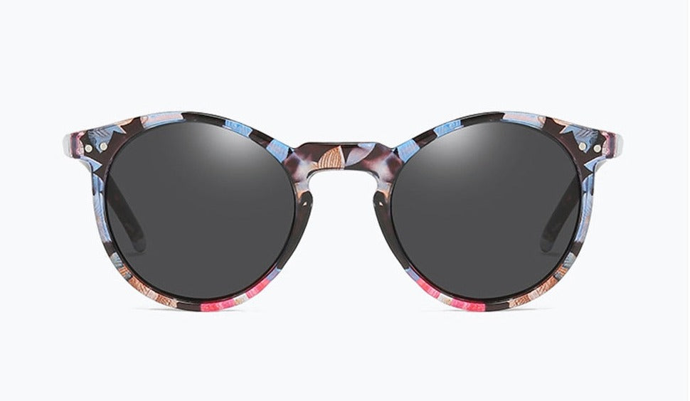 Women's Retro 'Sen' Round Sunglasses