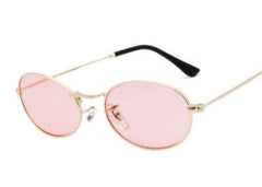 Men's Retro Oval 'Master Dirp ' Metal Sunglasses