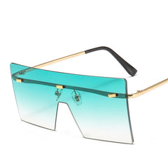 Women's Gradient 'Cyber' Square Sunglasses