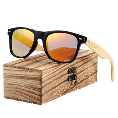 Men's Trend Square "Aloha" Wooden Sunglasses