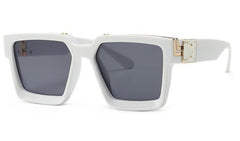 Men's Square 'The Banned Man' Plastic Sunglasses