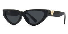 Women's Cat Eye 'V Shine ' Plastic Sunglasses