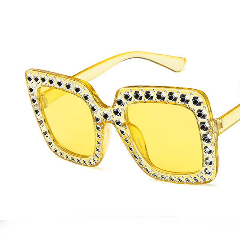 Women's Oversized Square 'Camilla' Plastic Sunglasses