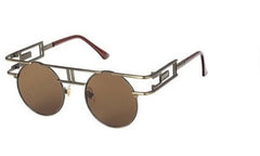 Men's Round Vintage 'Sturdy' Metal Sunglasses  Sunglasses