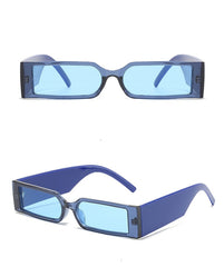 Unisex Rectangular 'Galaxy' Plastic Sunglasses