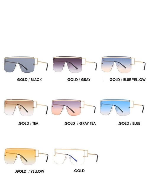 Women's Square 'Passion Fine' Metal Sunglasses