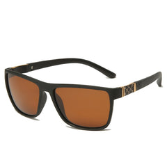 Men's Square Flexible 'Reflect' Plastic Sunglasses