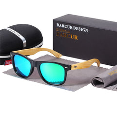 Men's Square 'Kathniel' Wooden Sunglasses