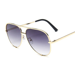 Women's Classic Vintage 'Clear View' Alloy Sunglasses