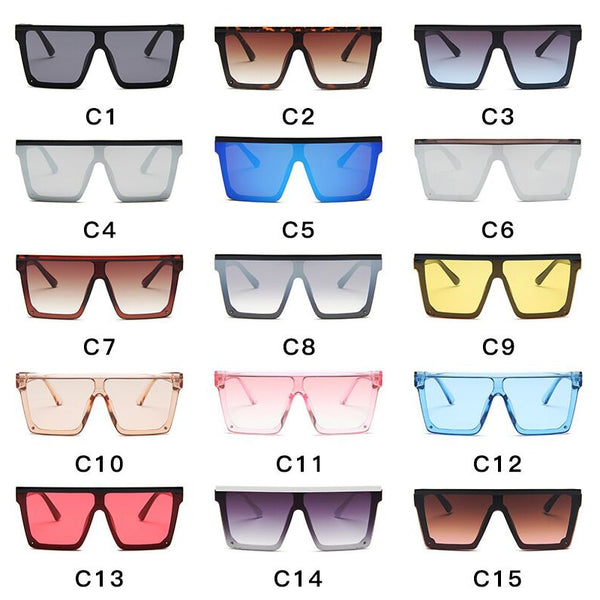 Women's Oversized Square 'Lush' Plastic Sunglasses