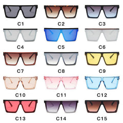 Women's Oversized Square 'Lush' Plastic Sunglasses