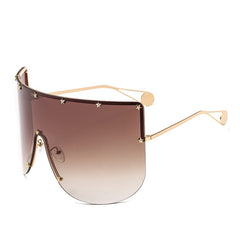 Women's Oversized 'Full Force' Rimless Square Sunglasses