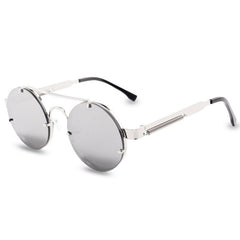 Men's Punk Round 'Jelly' Metal Sunglasses