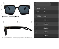 Men's Square 'Snazzy Shades' Plastic Sunglasses