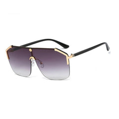 Women's Rimless 'Catwalk' Square Alloy Sunglasses