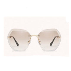 Women's Oversized Square 'The Static' Rimless Sunglasses