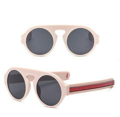 Men's Vintage Round 'Shark Eyes' Plastic  Sunglasses