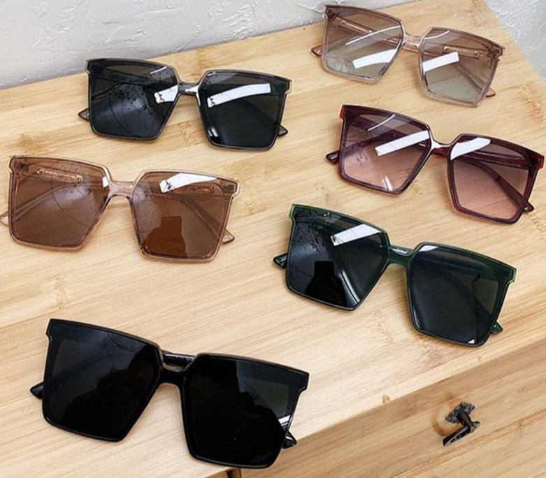 Women's Oversized Square 'Dagny Love' Plastic Sunglasses