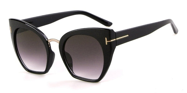 Women's Oversized 'Hidden Beauty' Cat Eye Sunglasses