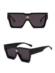 Women's Square 'Shanaia Twain' Plastic Sunglasses