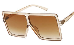 Women's Oversized Square 'Elham ' Plastic Sunglasses