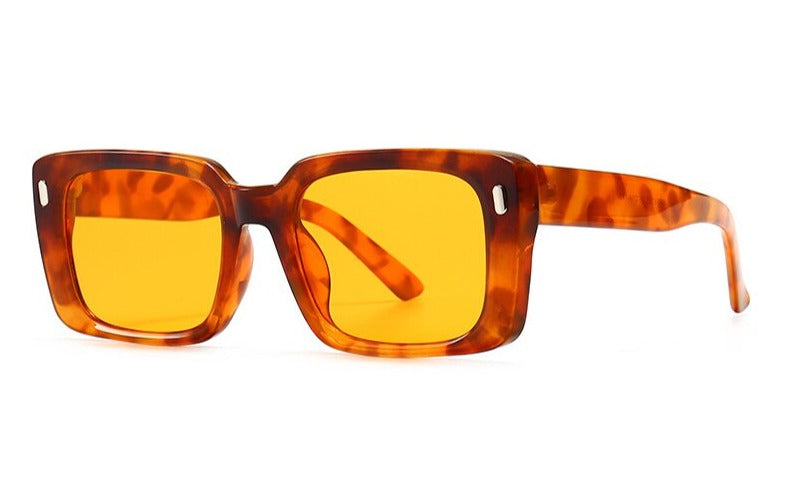 Women's Retro Square 'Silas' Plastic Sunglasses