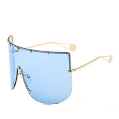 Women's Oversized 'Full Force' Rimless Square Sunglasses