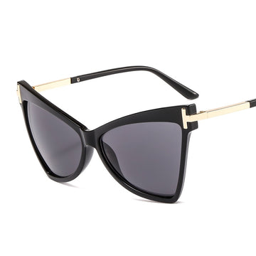 Women's Vintage 'Butterfly' Oversized Cat Eye Sunglasses