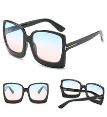 Women's Oversized Square 'Sexy Eyes' Plastic Sunglasses