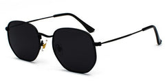 Women's Hexagon 'Fate ' Metal Sunglasses