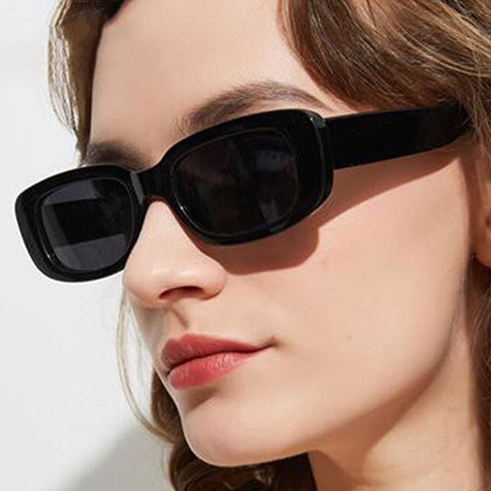 Women's Rectangle 'Levi' Plastic Sunglasses