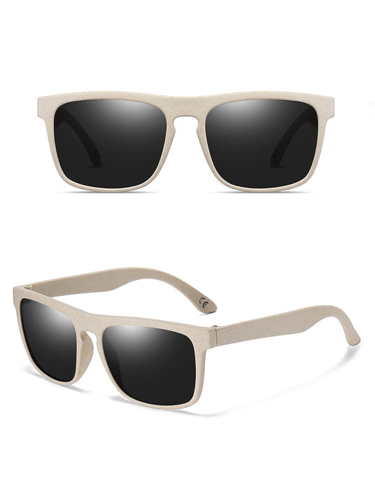 Unisex Oval 'Debbie' Wooden Sunglasses