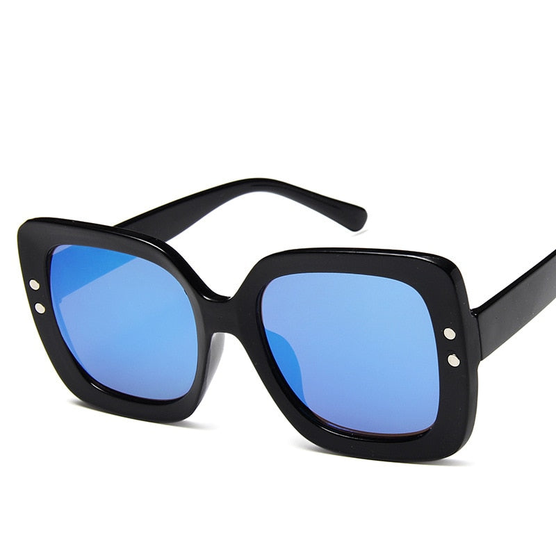 Women's Luxury Square 'Kissed' Plastic Sunglasses