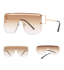 Women's Square 'Passion Fine' Metal Sunglasses