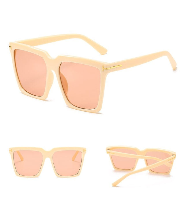 Women's Oversized Square 'Nod' Plastic Sunglasses