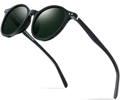 Women's Polarized Round 'Yakob' Plastic Sunglasses