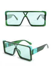 Men's Oversized 'Conjoined' Square Sunglasses