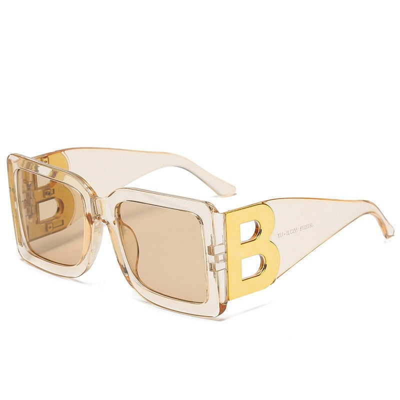 Women's Oversized 'Retro Dam' Plastic Sunglasses