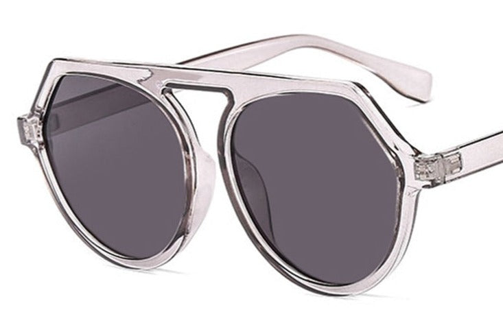Women's Oversized Round 'Diafa ' Plastic Sunglasses