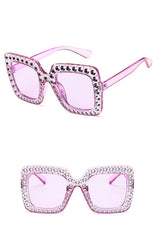 Women's Oversized Square 'Camilla' Plastic Sunglasses