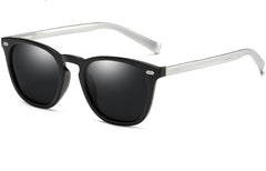 Unisex Square Polarized 'The lookout shades' Metal Sunglasses