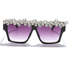 Women's Trendy Square 'Goddess' Diamond Sunglasses