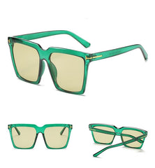 Women's Oversized Square 'Nod' Plastic Sunglasses