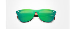 Men's Square 'Wendel ' Wooden Sunglasses