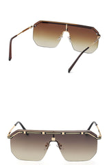 Men's Square Rimless 'Beyond Infinite' Metal Sunglasses