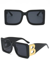 Women's Oversized 'Retro Dam' Plastic Sunglasses